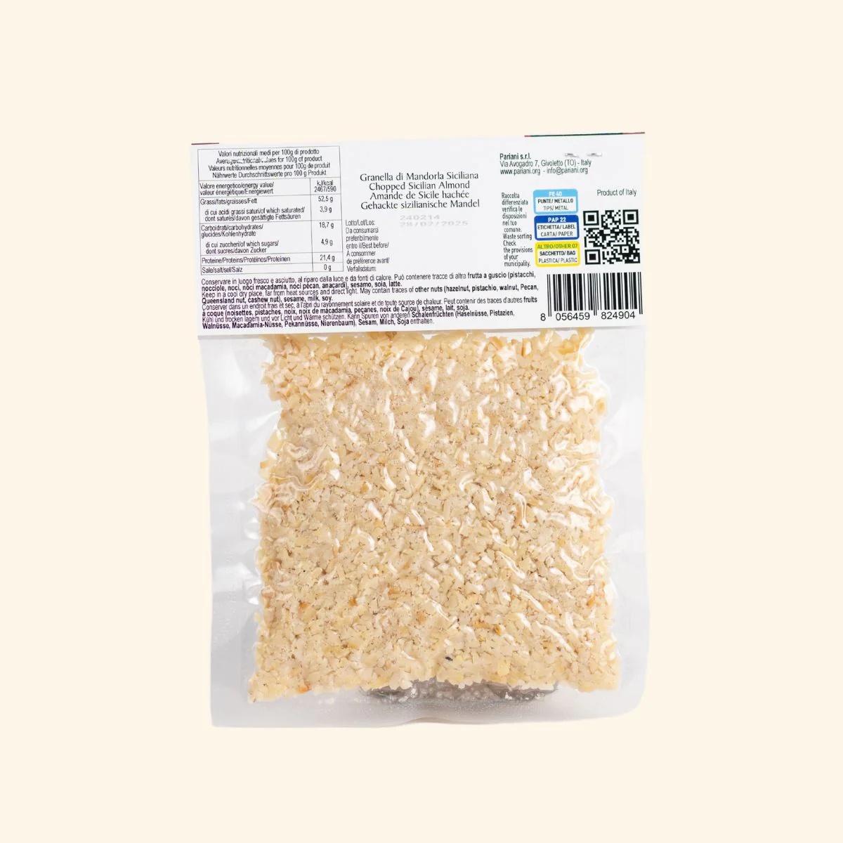 Amandes siciliennes pelées et concassées - 100g - Image 7