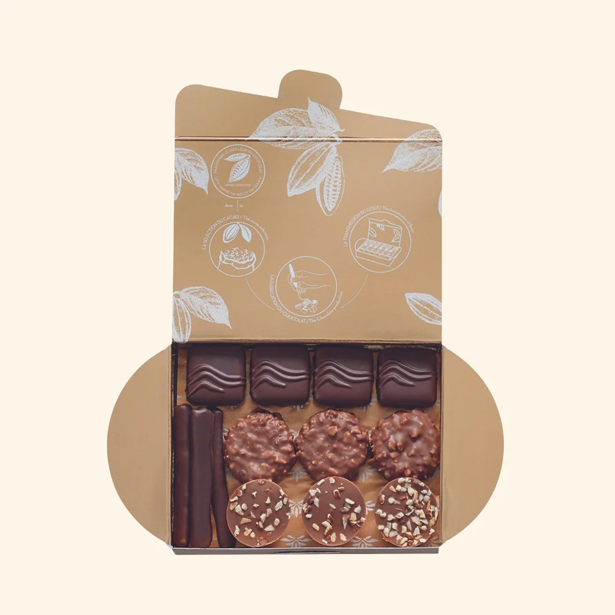Ballotin 25 bonbons de chocolat assortis - 8 variétés - Image 3