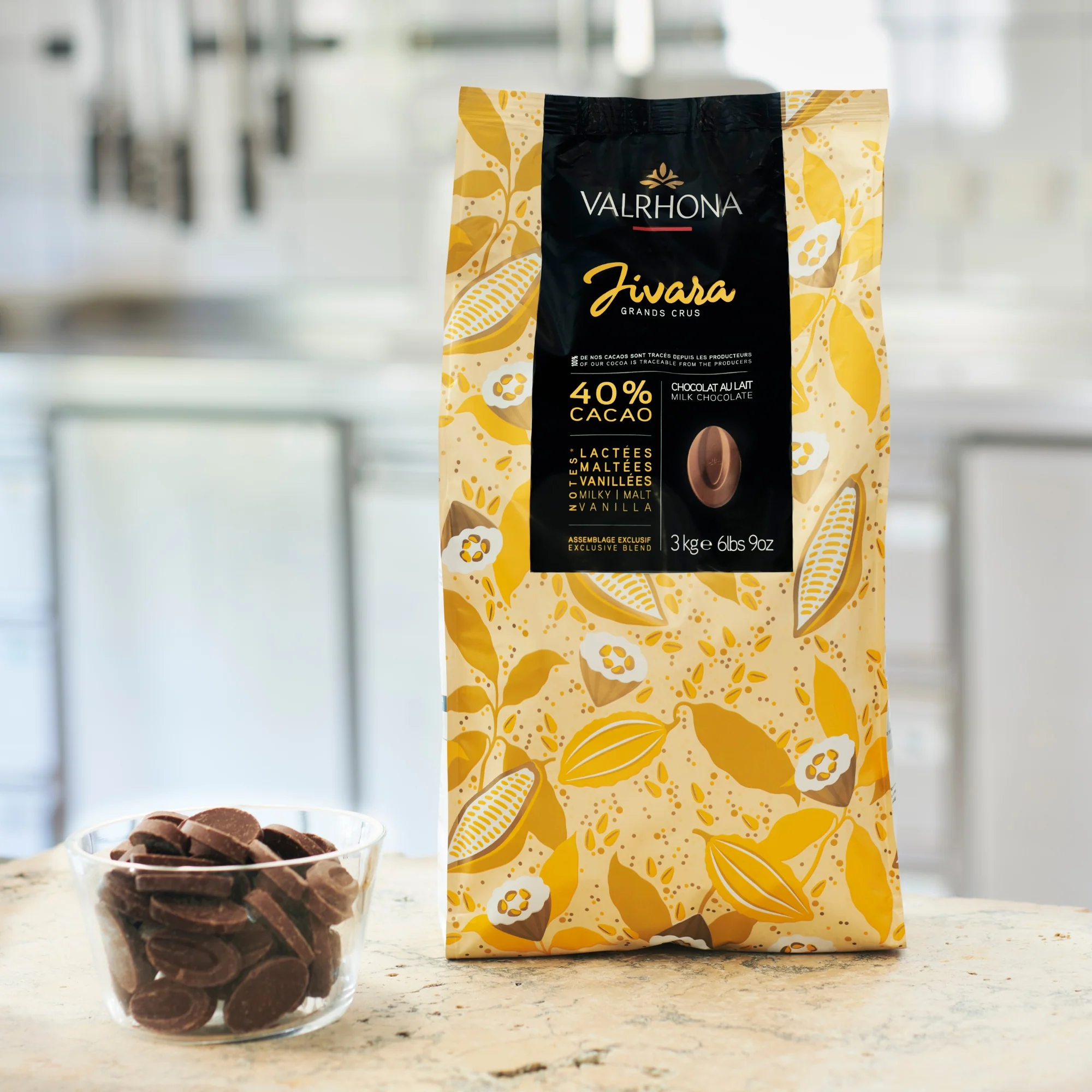 Chocolat au lait pour la pâtisserie Jivara 40% - 3kg - Image 5