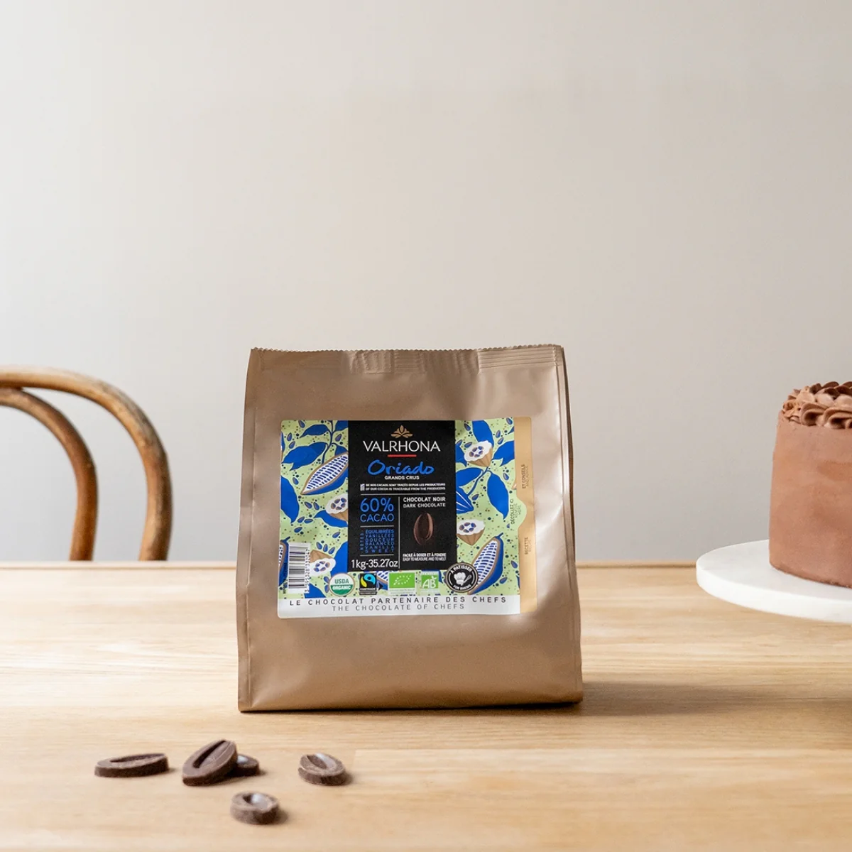 Chocolat noir pour la pâtisserie Oriado 60% - 1kg - Image 5