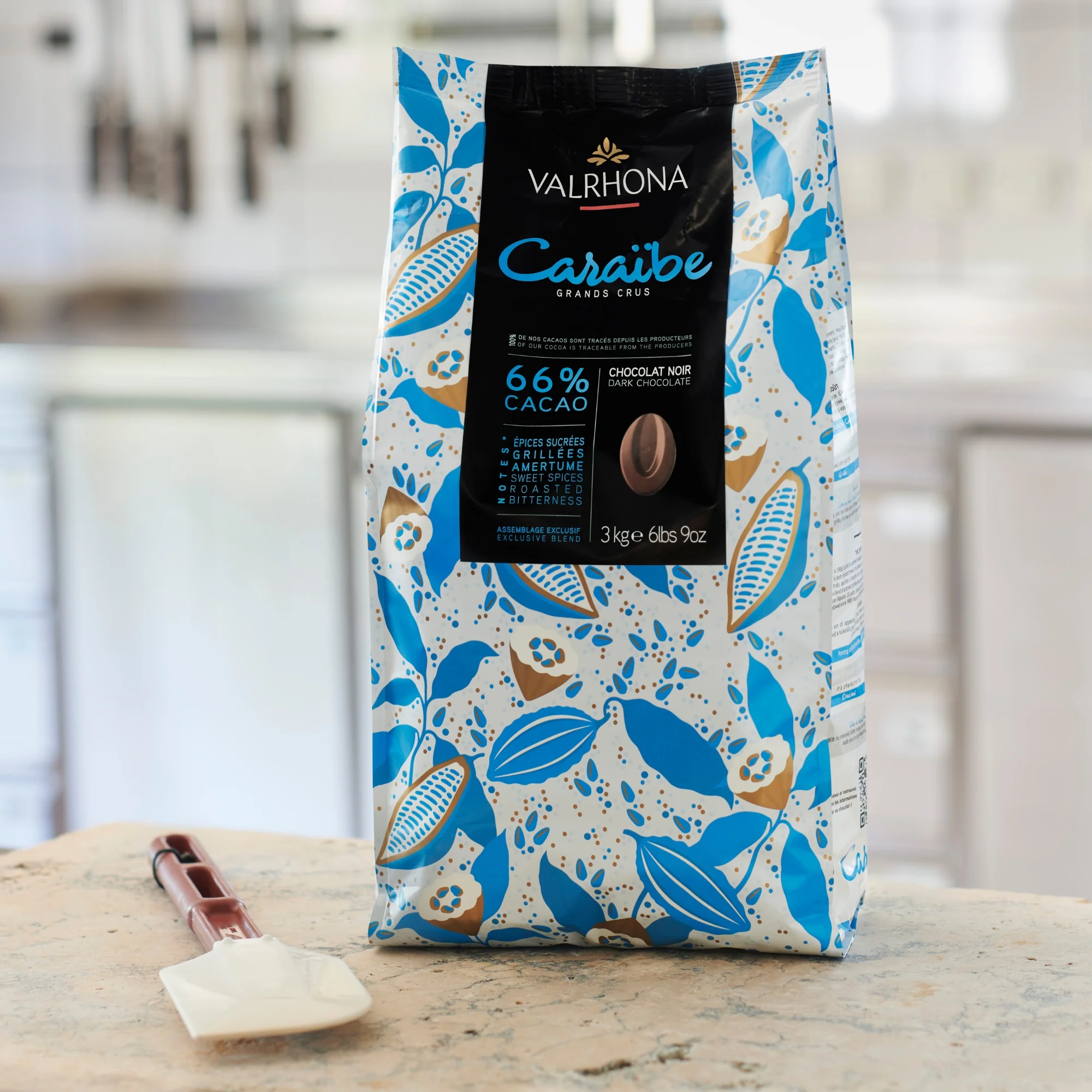 Chocolat noir pour la pâtisserie Caraïbe 66% - 3kg - Image 4