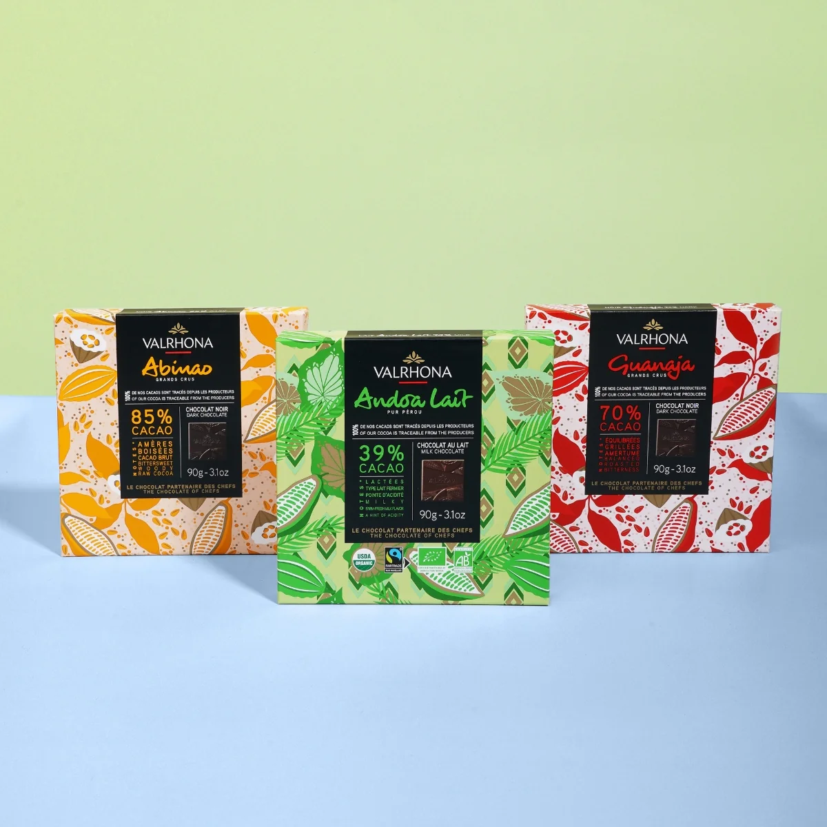 Coffret 18 carrés chocolat noir Abinao 85% - 90g - Image 4