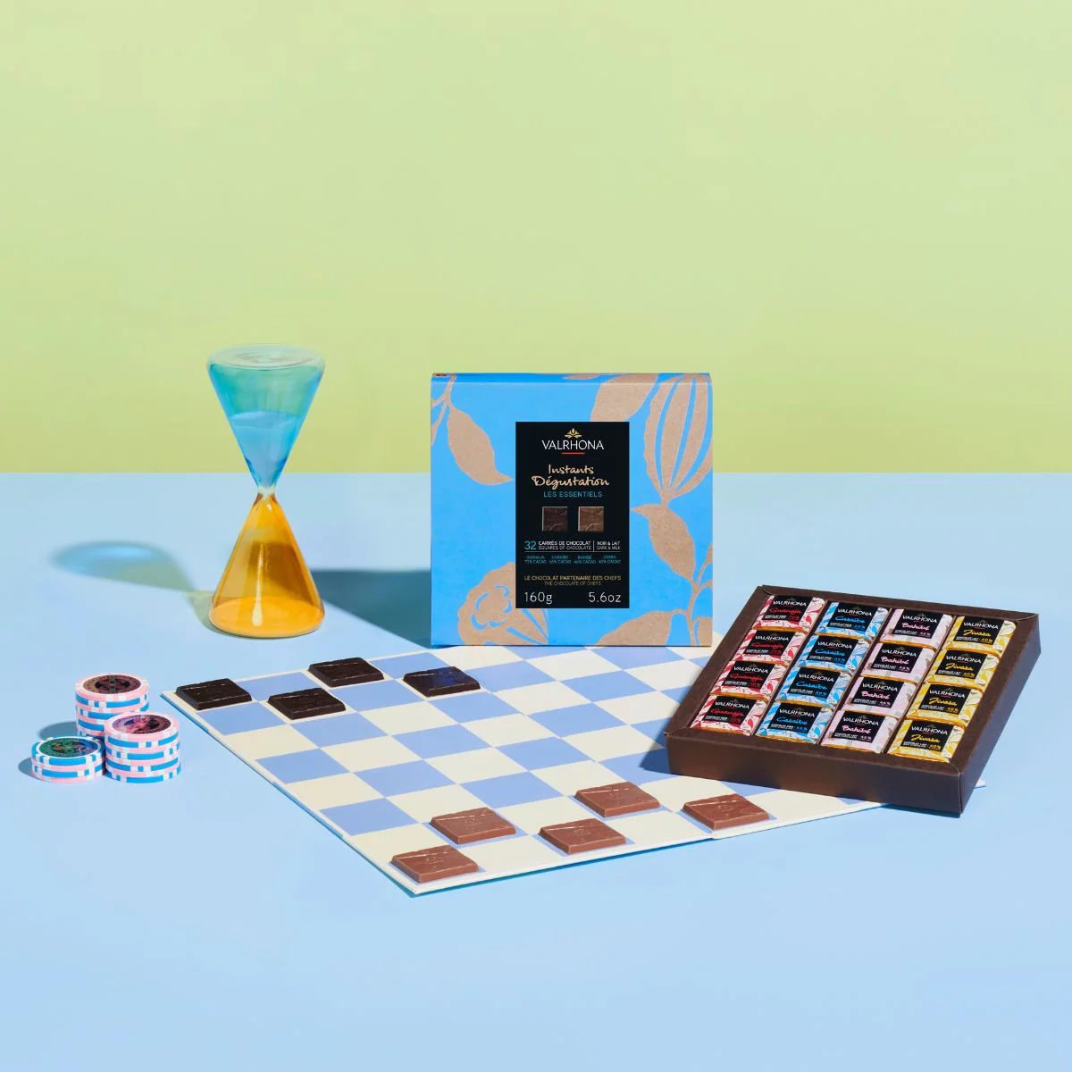 Coffret 32 carrés de chocolat noir et lait - 160g - Image 3