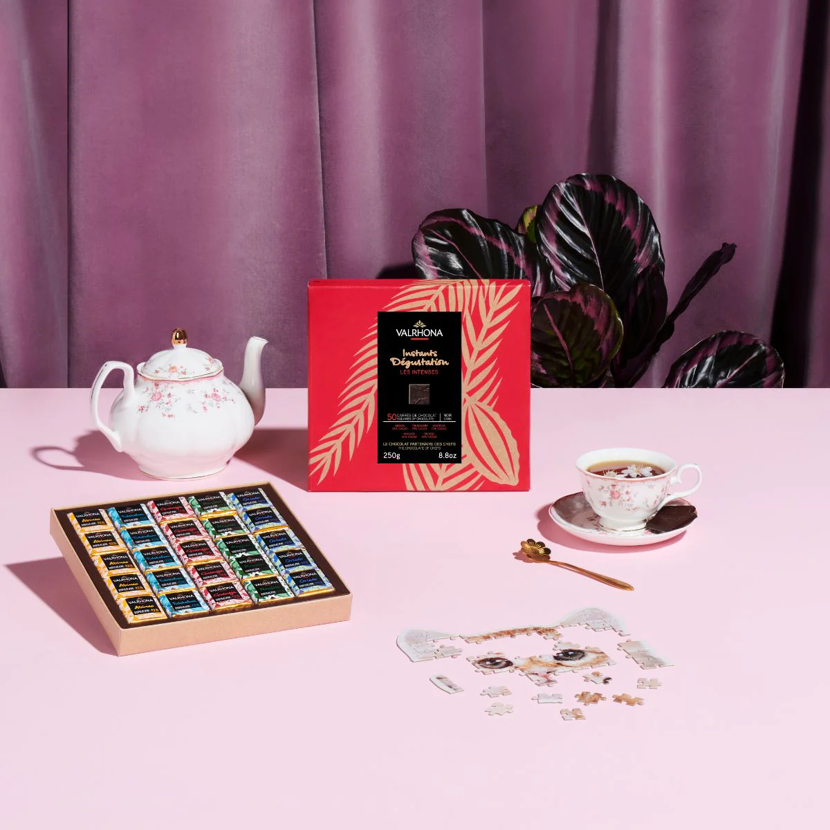 Coffret 50 carrés de chocolat noir - 250g - Image 3