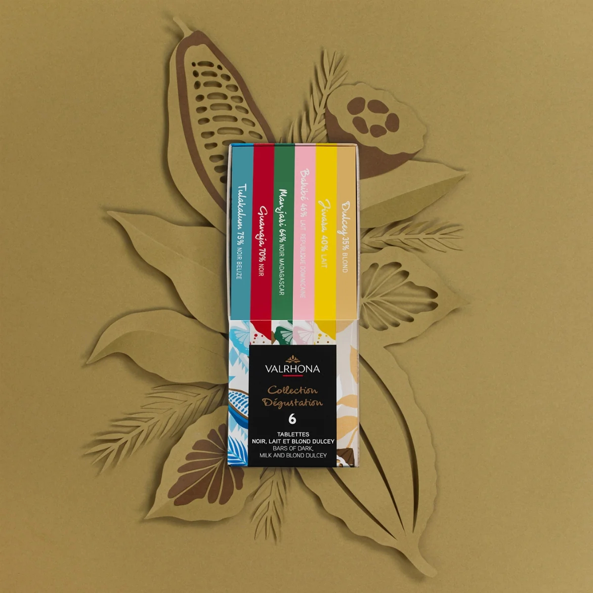 Coffret 6 tablettes de chocolat noir, lait et Dulcey - Image 3