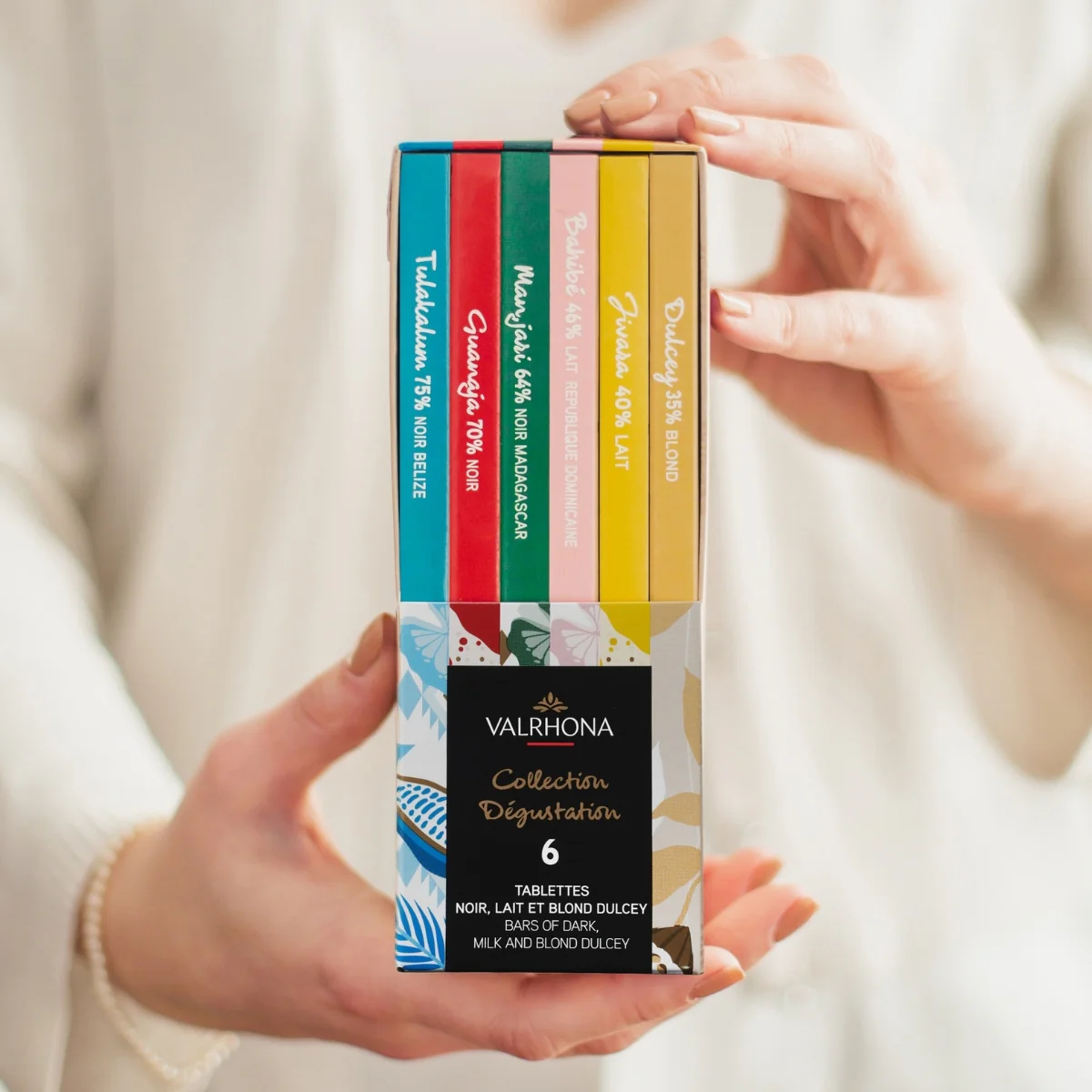 Coffret 6 tablettes de chocolat noir, lait et Dulcey - Image 4
