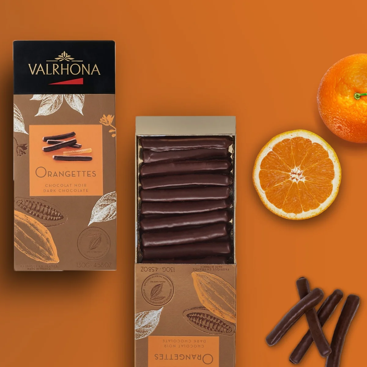 Coffret d'orangettes au chocolat noir - 130g - Image 3