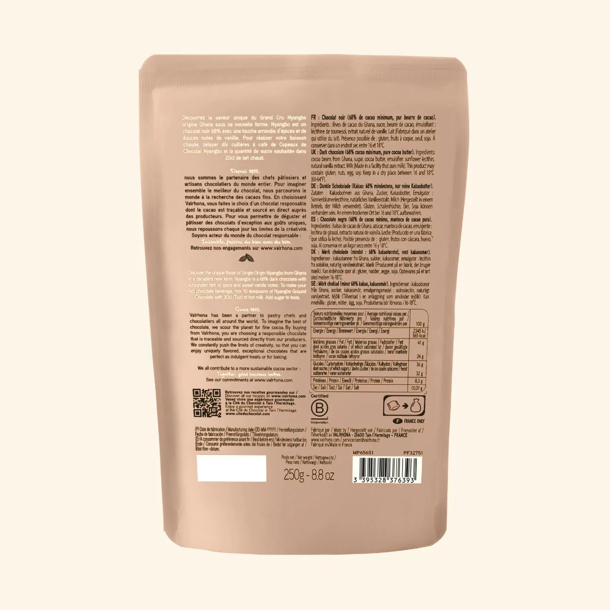 Copeaux de chocolat Nyangbo 68% - 250g - Image 7
