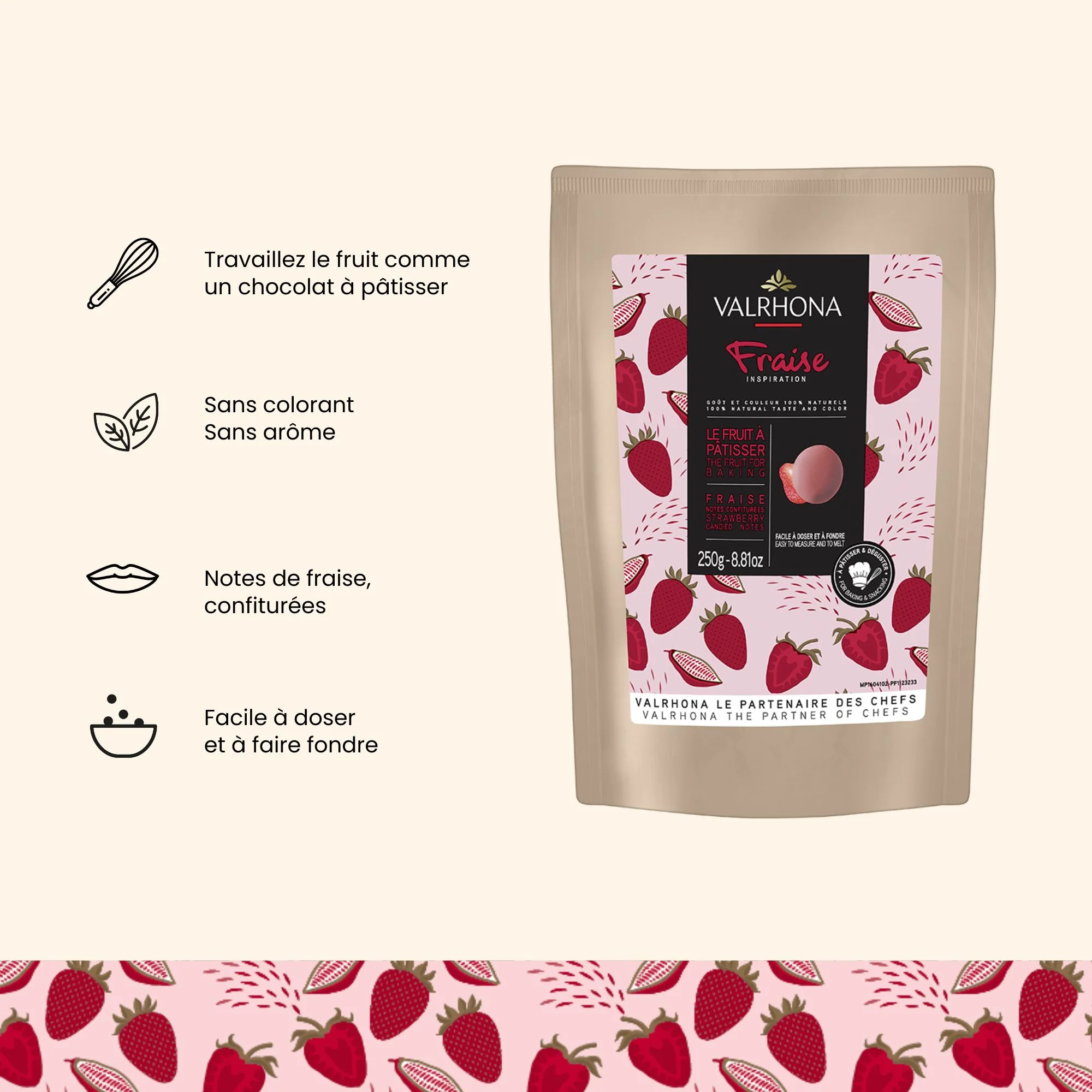 Couverture de fruits Inspiration Fraise - 250g - Image 3
