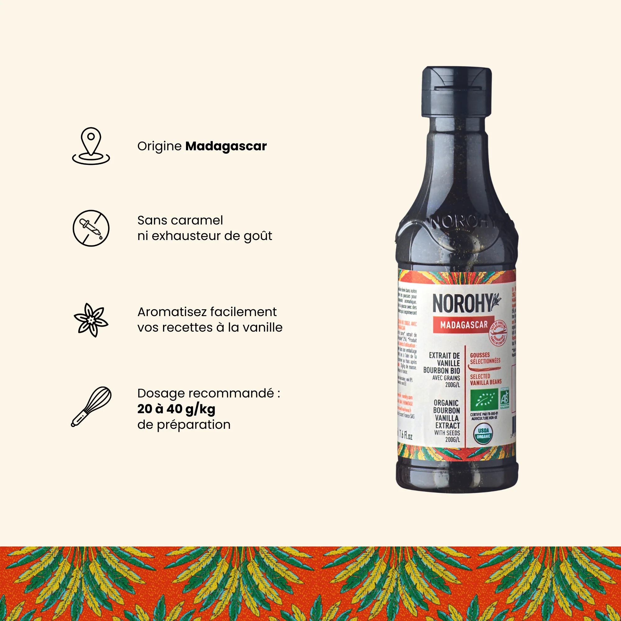 Extrait de vanille Bourbon Bio de Madagascar - 225ml - Image 3