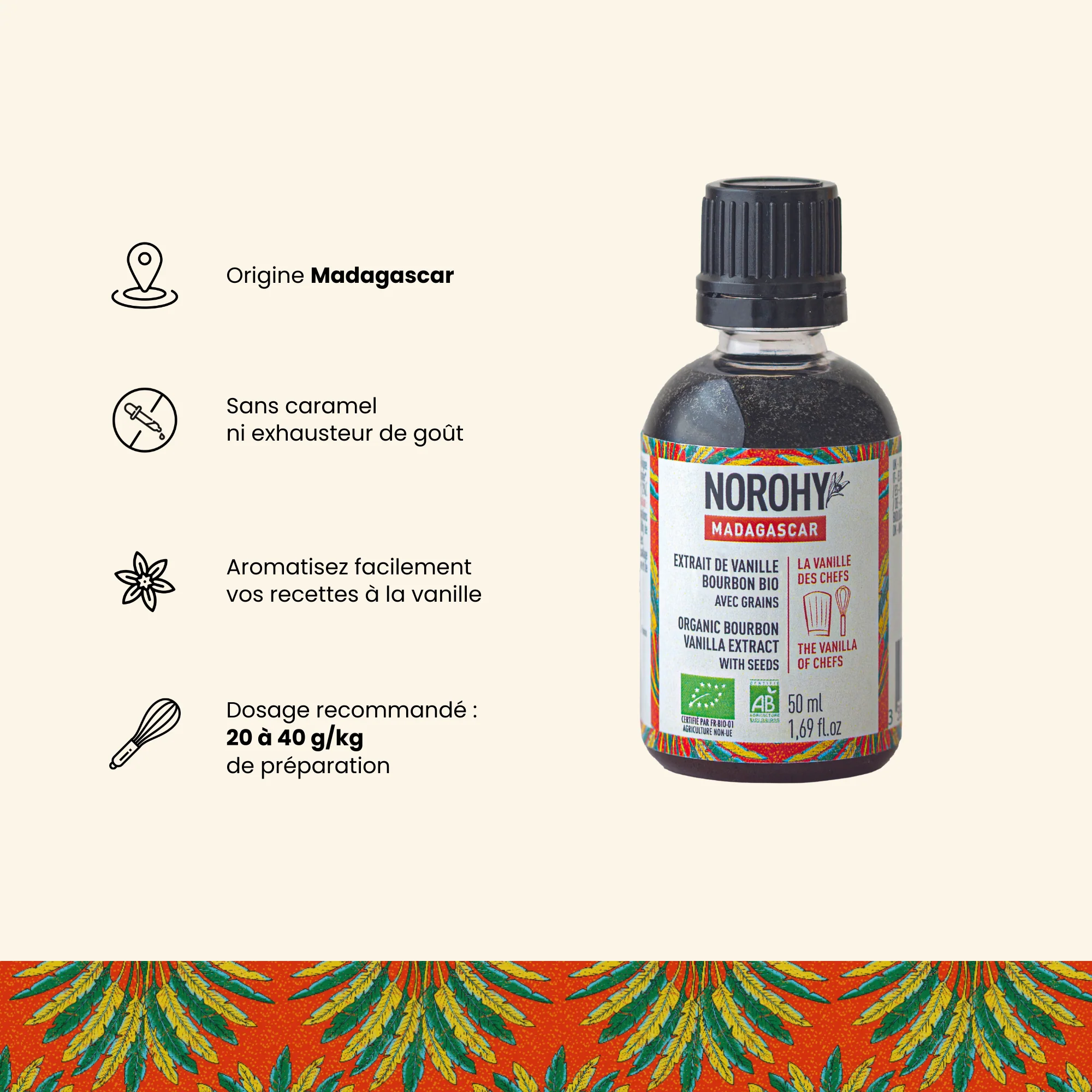 Extrait de vanille Bourbon Bio de Madagascar - 50ml - Image 3