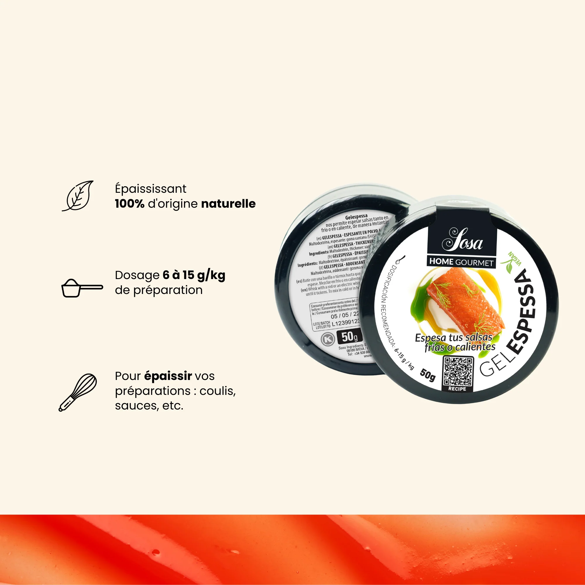 Gelespessa, épaississant naturel - 50g - Image 3