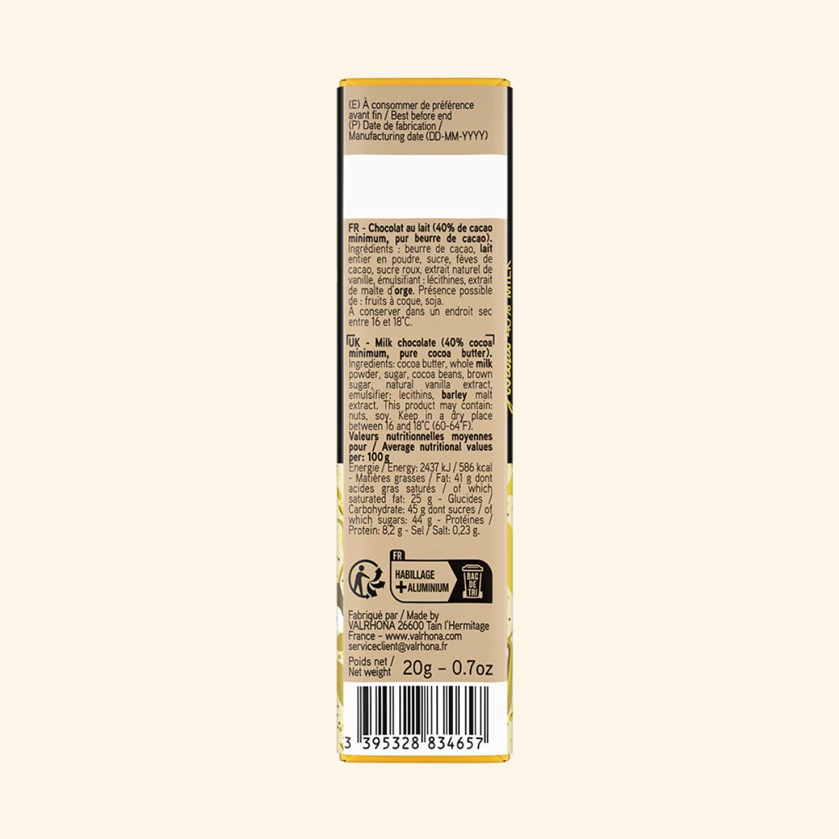 Mini tablette Jivara 40% - 20g - Image 3