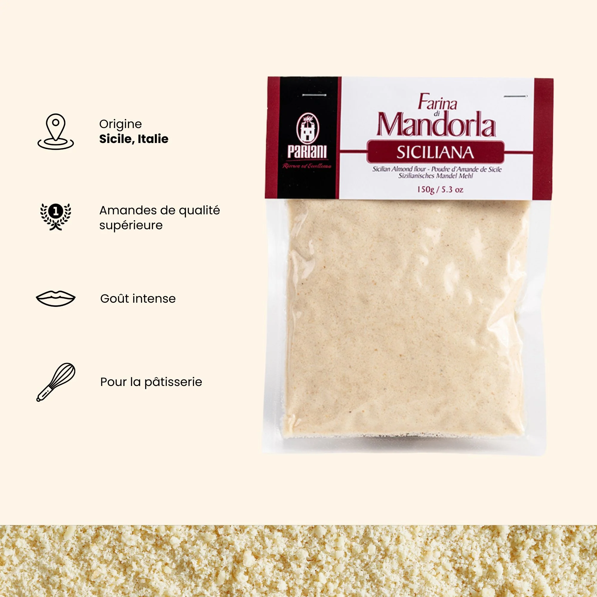 Poudre d'amandes de Sicile - 150g - Image 3