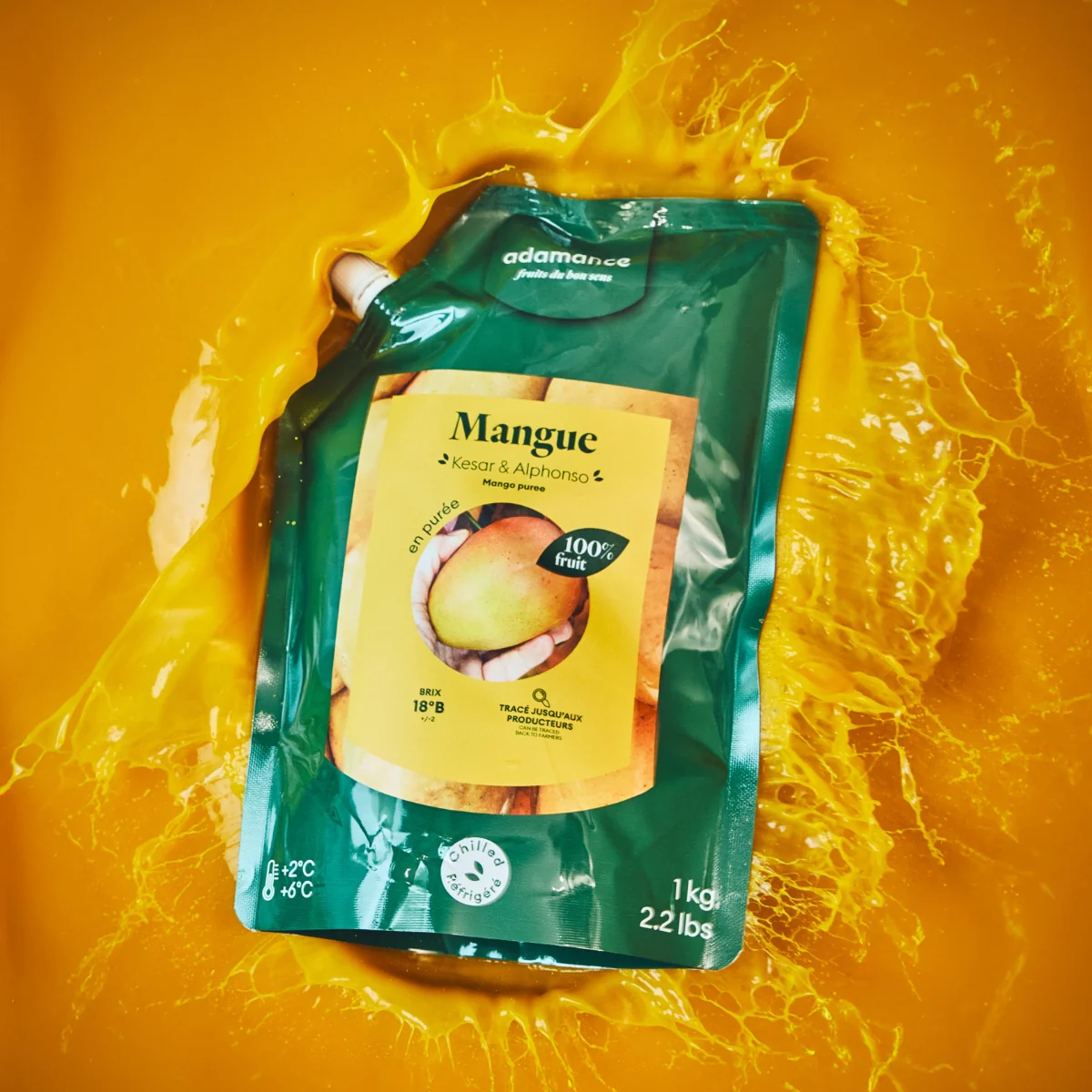 Purée de mangue réfrigérée - 2 x 1kg - Image 4