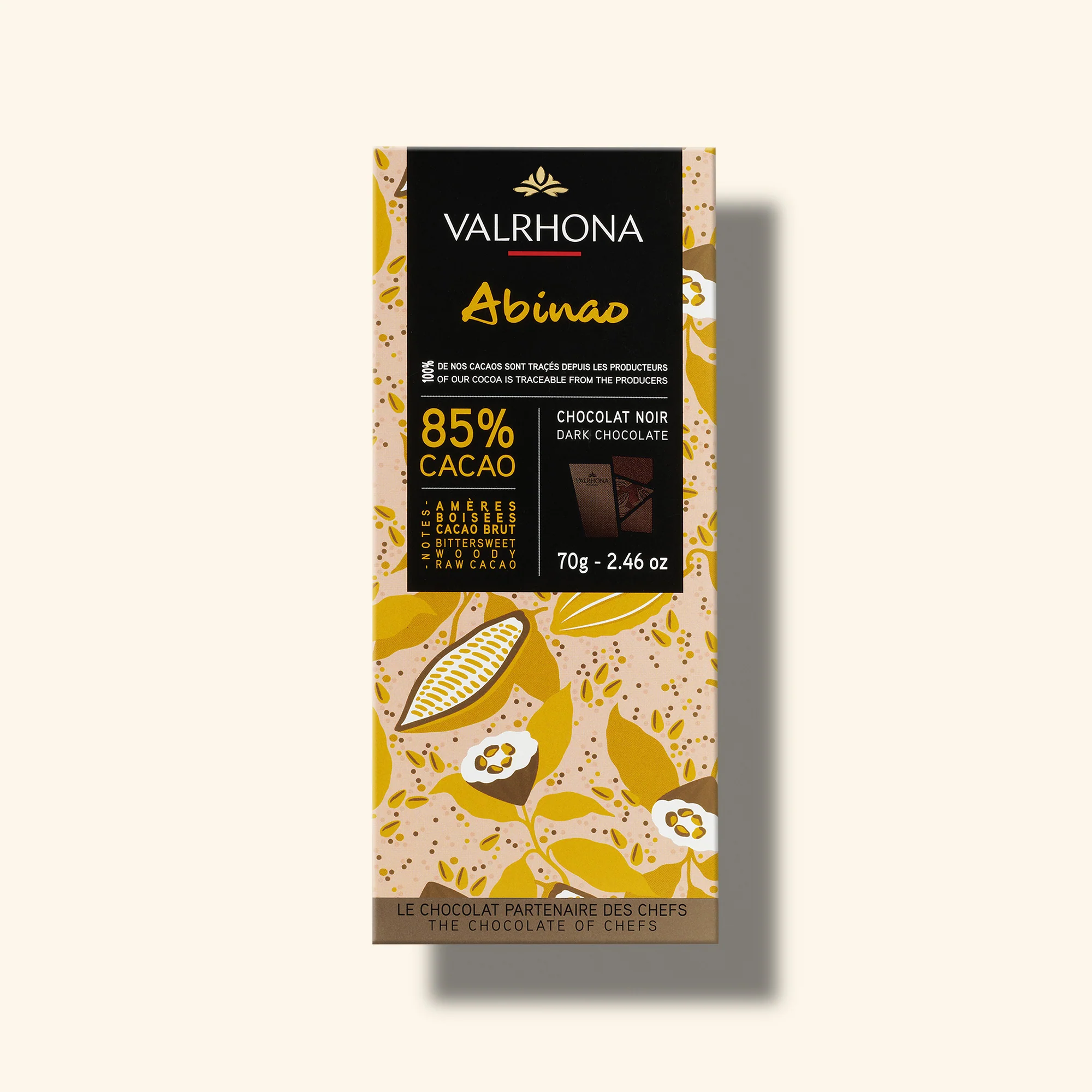 Tablette chocolat noir Abinao 85% - 70g