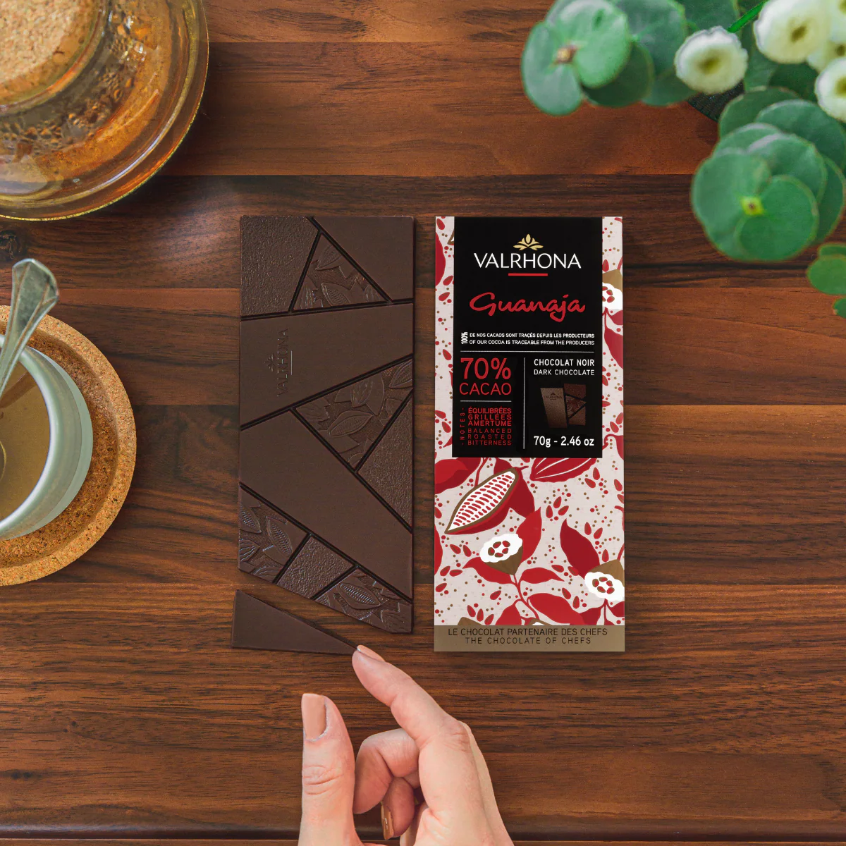 Tablette chocolat noir Guanaja 70% - 70g - Image 4