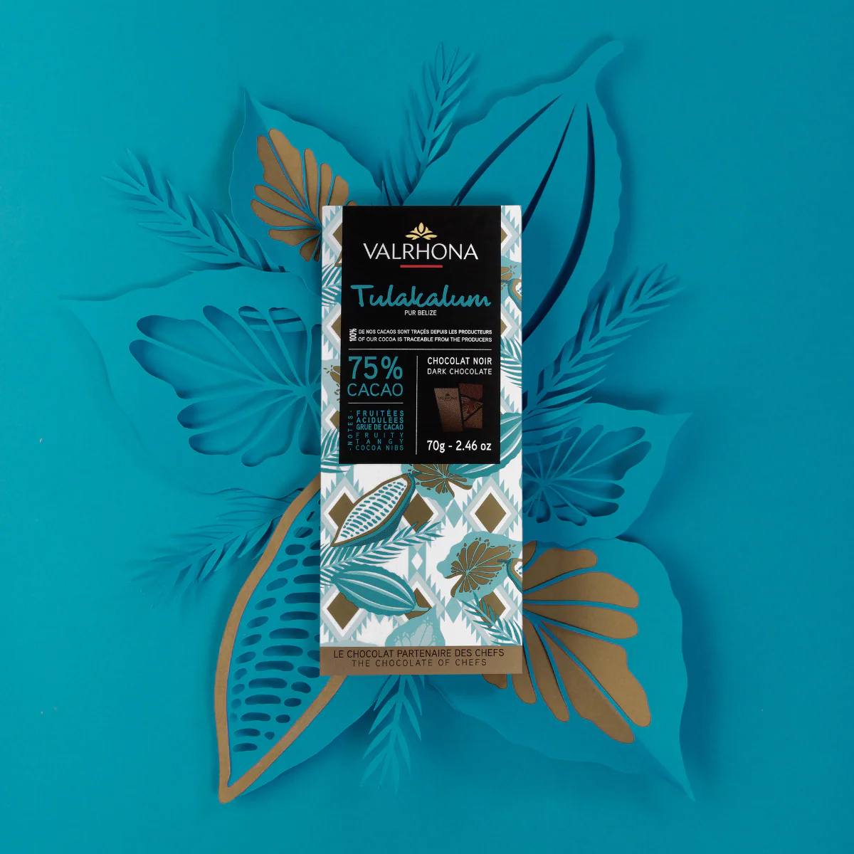 Tablette chocolat noir Tulakalum 75% - 70g - Image 3