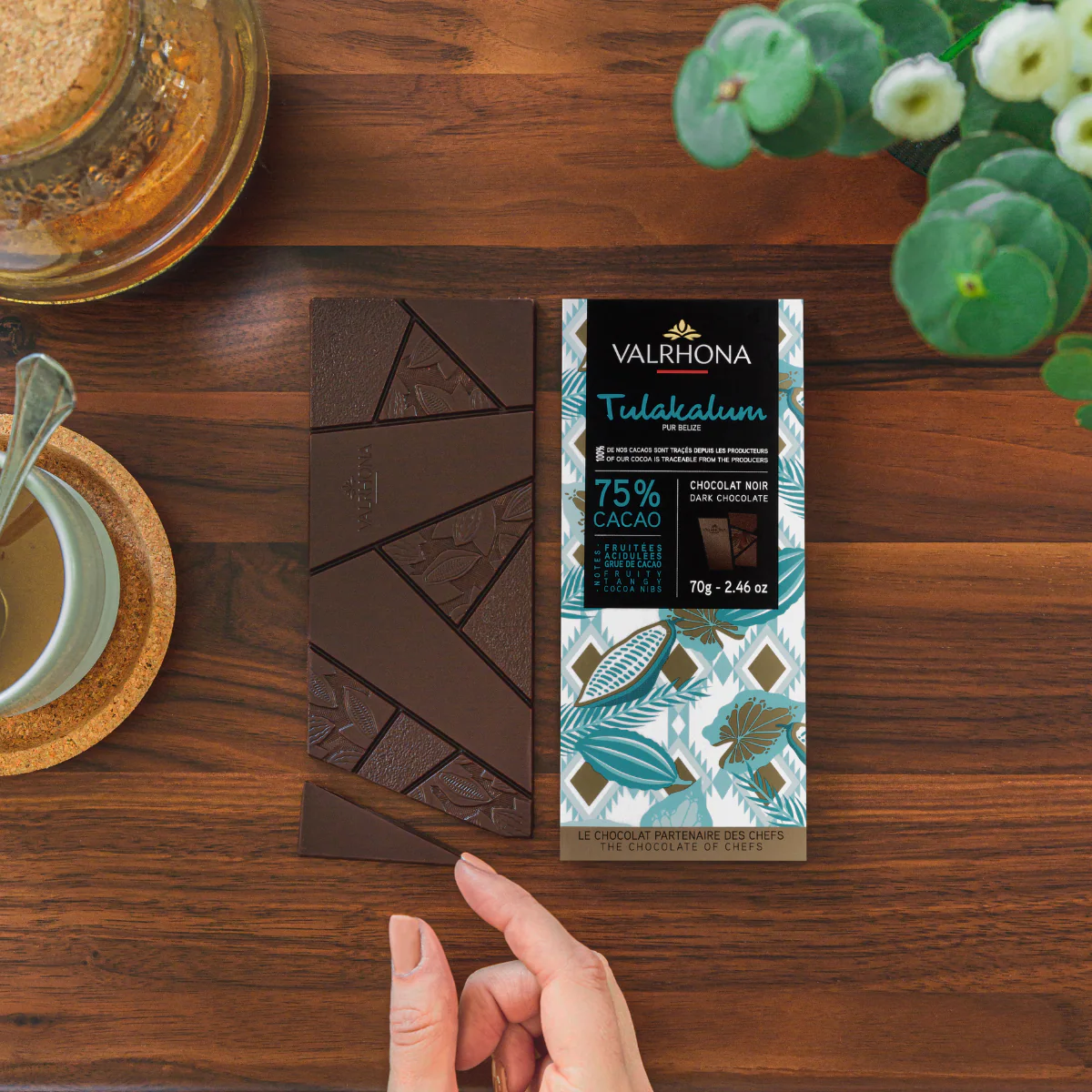 Tablette chocolat noir Tulakalum 75% - 70g - Image 4